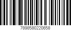 Código de barras (EAN, GTIN, SKU, ISBN): '7898580220658'