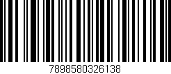 Código de barras (EAN, GTIN, SKU, ISBN): '7898580326138'
