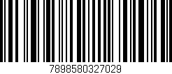 Código de barras (EAN, GTIN, SKU, ISBN): '7898580327029'