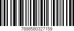 Código de barras (EAN, GTIN, SKU, ISBN): '7898580327159'