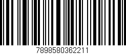 Código de barras (EAN, GTIN, SKU, ISBN): '7898580362211'