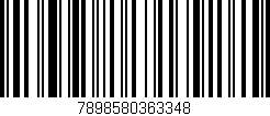 Código de barras (EAN, GTIN, SKU, ISBN): '7898580363348'