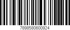 Código de barras (EAN, GTIN, SKU, ISBN): '7898580600924'
