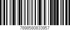 Código de barras (EAN, GTIN, SKU, ISBN): '7898580833957'