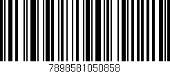 Código de barras (EAN, GTIN, SKU, ISBN): '7898581050858'