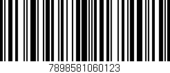 Código de barras (EAN, GTIN, SKU, ISBN): '7898581060123'