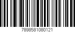 Código de barras (EAN, GTIN, SKU, ISBN): '7898581080121'