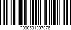 Código de barras (EAN, GTIN, SKU, ISBN): '7898581087076'