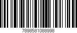 Código de barras (EAN, GTIN, SKU, ISBN): '7898581088998'