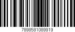 Código de barras (EAN, GTIN, SKU, ISBN): '7898581089919'
