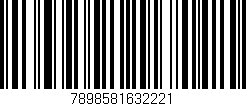 Código de barras (EAN, GTIN, SKU, ISBN): '7898581632221'
