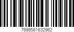 Código de barras (EAN, GTIN, SKU, ISBN): '7898581632962'