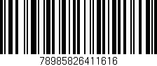 Código de barras (EAN, GTIN, SKU, ISBN): '78985826411616'