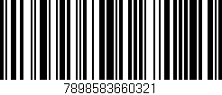 Código de barras (EAN, GTIN, SKU, ISBN): '7898583660321'