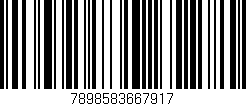 Código de barras (EAN, GTIN, SKU, ISBN): '7898583667917'