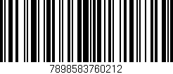Código de barras (EAN, GTIN, SKU, ISBN): '7898583760212'