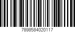 Código de barras (EAN, GTIN, SKU, ISBN): '7898584020117'