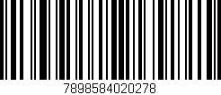 Código de barras (EAN, GTIN, SKU, ISBN): '7898584020278'