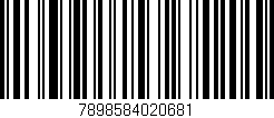 Código de barras (EAN, GTIN, SKU, ISBN): '7898584020681'