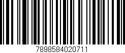 Código de barras (EAN, GTIN, SKU, ISBN): '7898584020711'