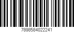 Código de barras (EAN, GTIN, SKU, ISBN): '7898584022241'