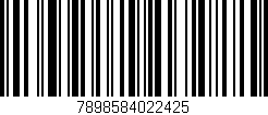 Código de barras (EAN, GTIN, SKU, ISBN): '7898584022425'