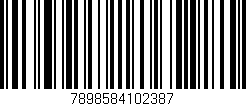 Código de barras (EAN, GTIN, SKU, ISBN): '7898584102387'