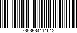 Código de barras (EAN, GTIN, SKU, ISBN): '7898584111013'