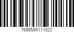 Código de barras (EAN, GTIN, SKU, ISBN): '7898584111822'