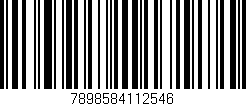 Código de barras (EAN, GTIN, SKU, ISBN): '7898584112546'
