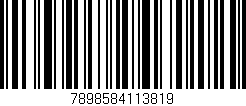 Código de barras (EAN, GTIN, SKU, ISBN): '7898584113819'
