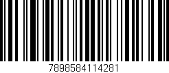 Código de barras (EAN, GTIN, SKU, ISBN): '7898584114281'