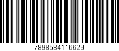 Código de barras (EAN, GTIN, SKU, ISBN): '7898584116629'