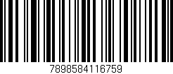 Código de barras (EAN, GTIN, SKU, ISBN): '7898584116759'