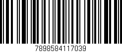 Código de barras (EAN, GTIN, SKU, ISBN): '7898584117039'