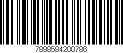 Código de barras (EAN, GTIN, SKU, ISBN): '7898584200786'