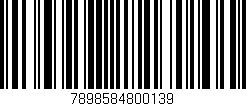 Código de barras (EAN, GTIN, SKU, ISBN): '7898584800139'