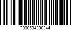 Código de barras (EAN, GTIN, SKU, ISBN): '7898584800344'