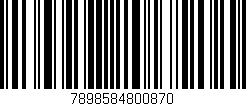 Código de barras (EAN, GTIN, SKU, ISBN): '7898584800870'