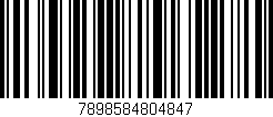 Código de barras (EAN, GTIN, SKU, ISBN): '7898584804847'