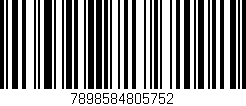 Código de barras (EAN, GTIN, SKU, ISBN): '7898584805752'