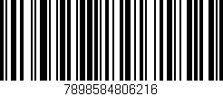 Código de barras (EAN, GTIN, SKU, ISBN): '7898584806216'