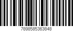 Código de barras (EAN, GTIN, SKU, ISBN): '7898585363848'