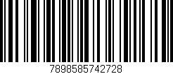 Código de barras (EAN, GTIN, SKU, ISBN): '7898585742728'