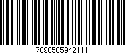 Código de barras (EAN, GTIN, SKU, ISBN): '7898585942111'