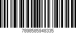 Código de barras (EAN, GTIN, SKU, ISBN): '7898585948335'