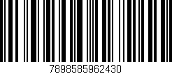Código de barras (EAN, GTIN, SKU, ISBN): '7898585962430'