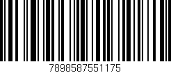 Código de barras (EAN, GTIN, SKU, ISBN): '7898587551175'