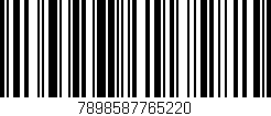 Código de barras (EAN, GTIN, SKU, ISBN): '7898587765220'
