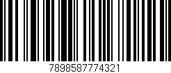 Código de barras (EAN, GTIN, SKU, ISBN): '7898587774321'